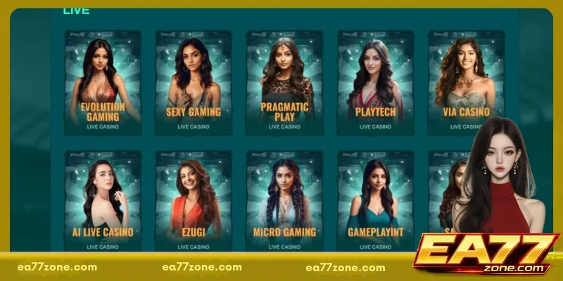 Featured EA77 Live Casino Rooms